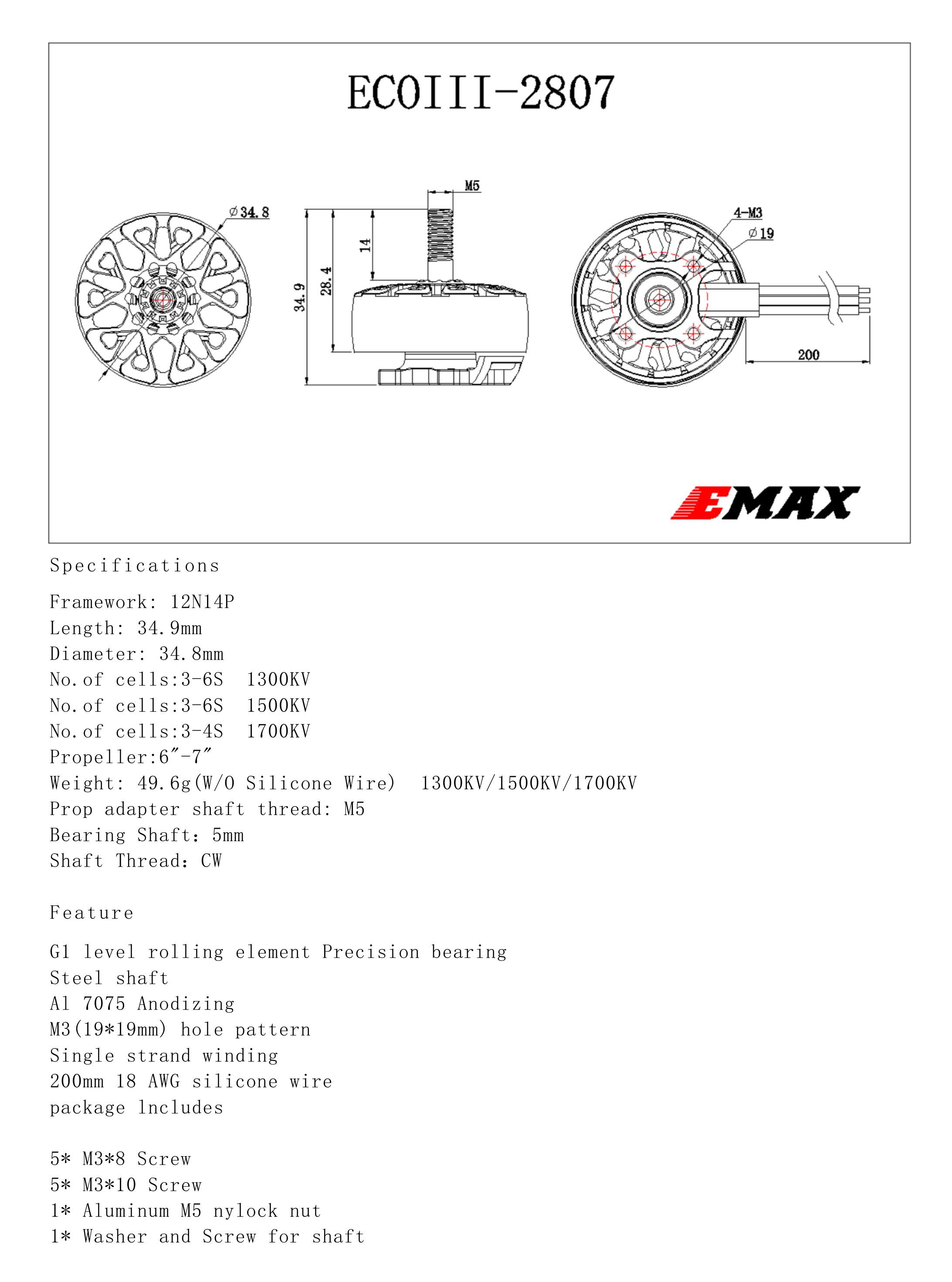 ECO III 2807 basic information
