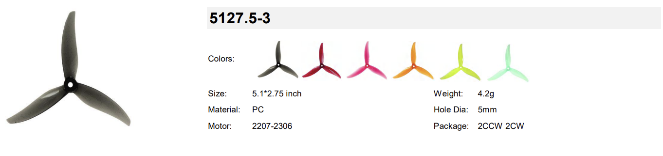 Gemfan 5127.5-3-specifications